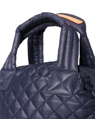 Small Quilted Nylon Sutton Deluxe Top Handle Bag 