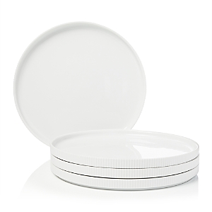 Georg Jensen Bernadotte Dinner Plate, Set Of 4 In White