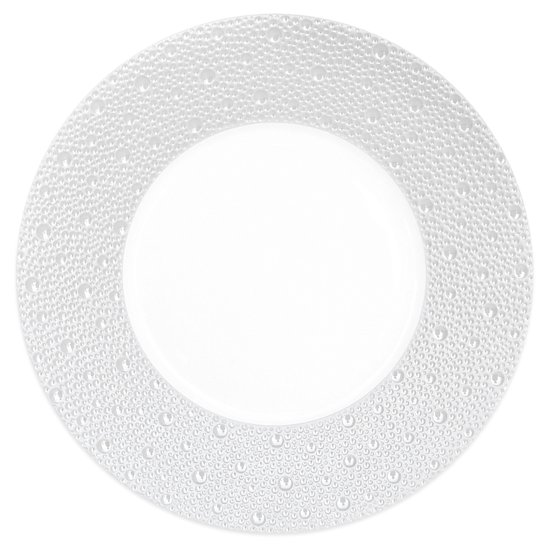 Bernardaud Ecume Perle Salad Plate, 8.3" In White