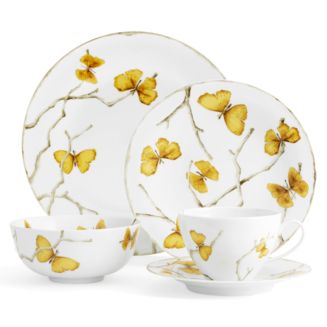 Michael Aram Butterfly Ginkgo Gold 5 Piece Dinnerware Set