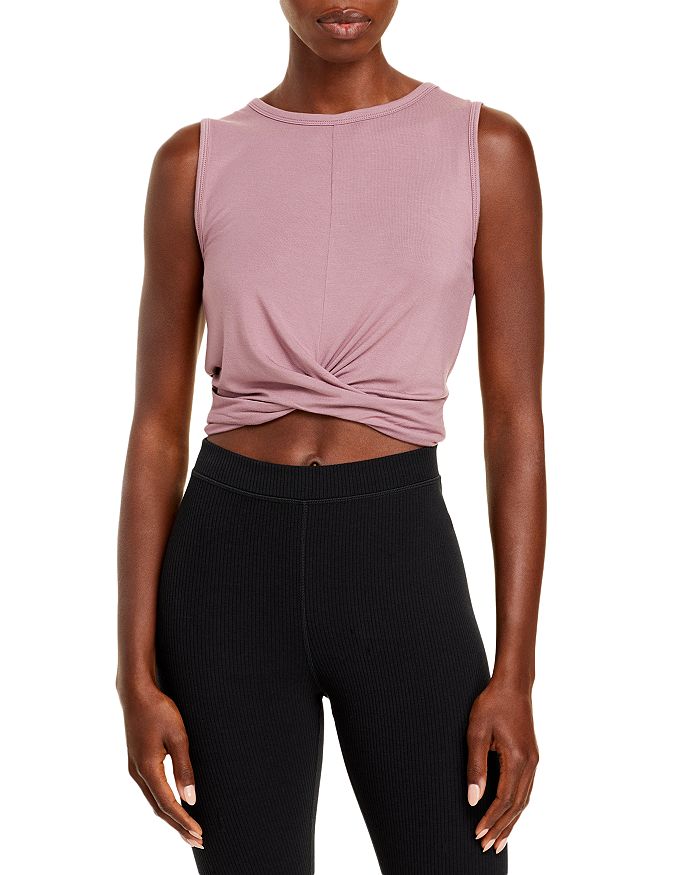 Alo Yoga Cover Twist-Front Cropped Tank