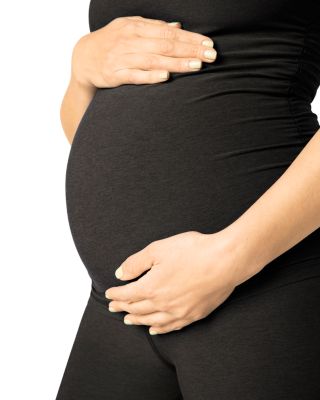 Slim Fit Spacedye Racerback Maternity Tank Top