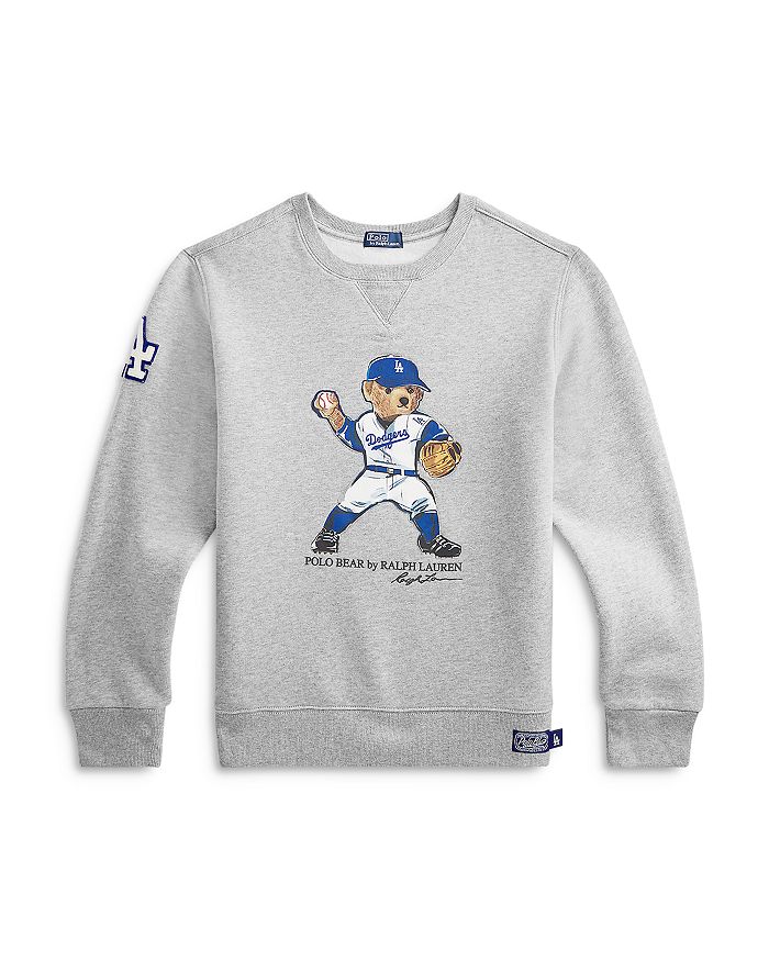 Ralph Lauren Polo Ralph Lauren Boys' Los Angeles Dodgers Polo Bear  Sweatshirt - Little Kid, Big Kid