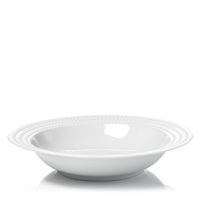 L'objet Perlee White Serving Bowl In White