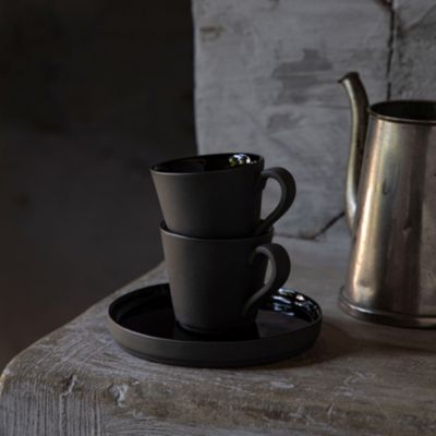 Lagoa Eco Gris Espresso Cup & Saucer