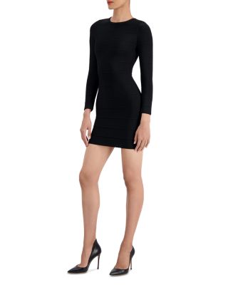 Long-Sleeve Mini Sheath Dress