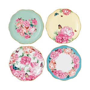Shop Royal Albert Mixed Patterns Tidbit Plates, Set Of 4 In Multi