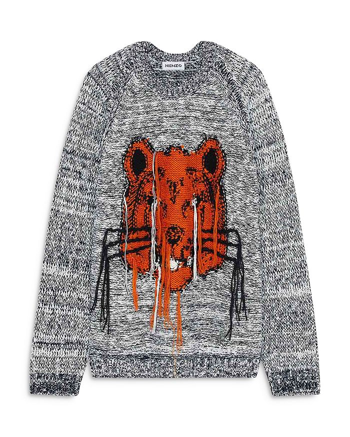 UO Tiger Intarsia Knit Pullover Sweater