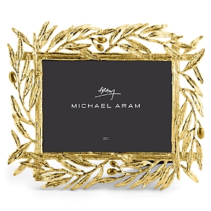 Shop Michael Aram Olive Branch Picture Frame, 5 X 7 In Gold