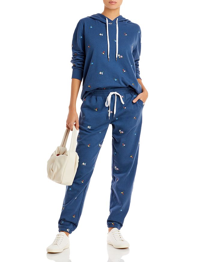 PJ Salvage - Ditsy Days Floral Embroidered Hoodie & Jogger Pant
