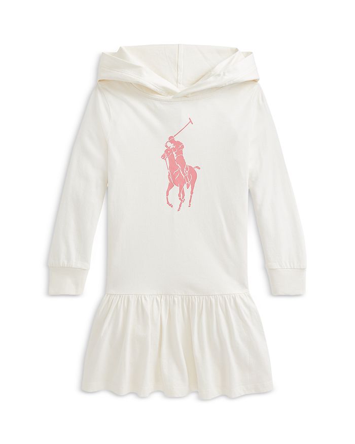 Ralph Lauren Girls' Hooded Big Pony Knit Dress - Little Kid ...