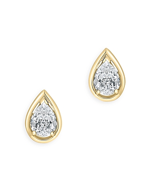 Bloomingdale's Pear Shaped Diamond Stud Earrings in 14K Yellow Gold, 0.56 ct. t.w. - 100% Exclusive