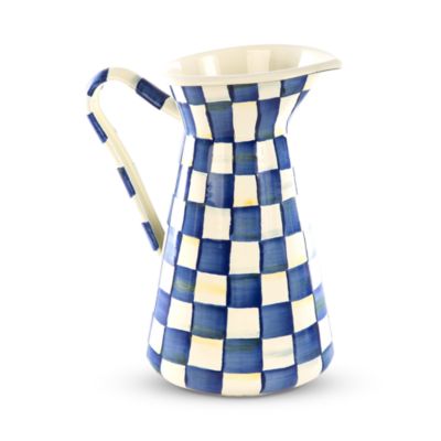 MacKenzie-Childs Royal Check Enamel Practical Pitcher, Large