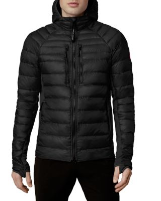 mens black puffer jacket with fur hood