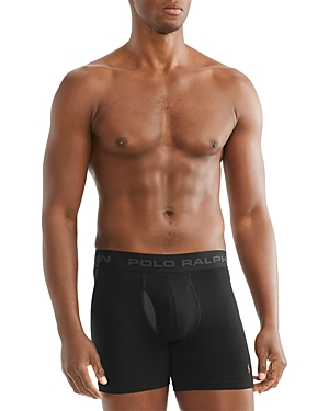 Polo Ralph Lauren Assorted 3-pack Cotton Blend Boxer Briefs In Polo Black