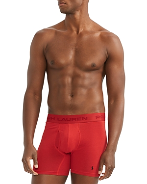 Polo Ralph Lauren Freedom Fx Boxer Briefs, Pack Of 3 In Red/polo Black