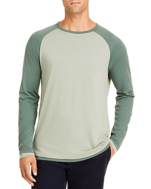 Vince Slim Fit Double Layer Baseball Crew Tee