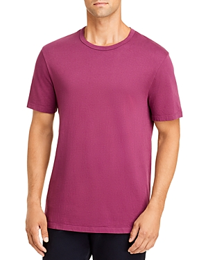 Vince Garment Dyed Crewneck Tee In Washed Hyperion Berry