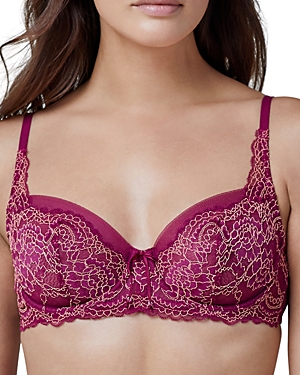 Skarlett Blue Minx Balconette Bra In Rapture/tea Rose