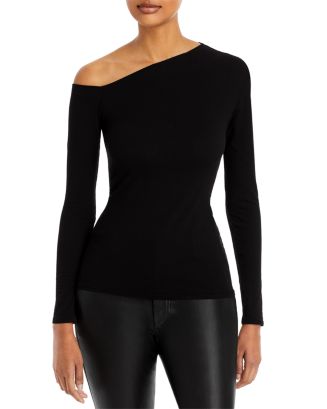 Enza Costa Angled Exposed Shoulder Top | Bloomingdale's