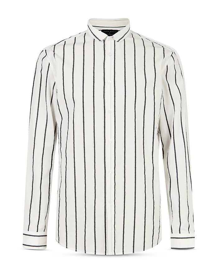 John Varvatos Collection Stripe Slim Fit Button Down Shirt | Bloomingdale's