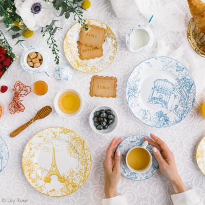 Tout Paris Assorted Salad Plates, Set of 6