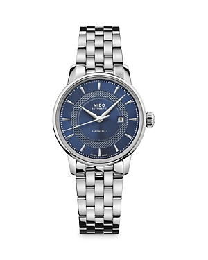 Mido Baroncelli Signature Watch, 30mm In Blue/silver