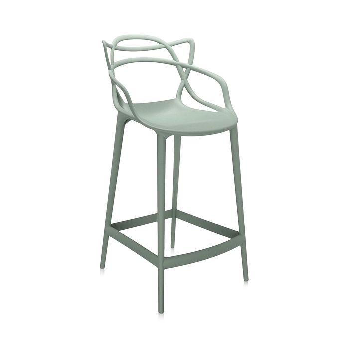 Shop Kartell Masters Counter Stool In Sage Green