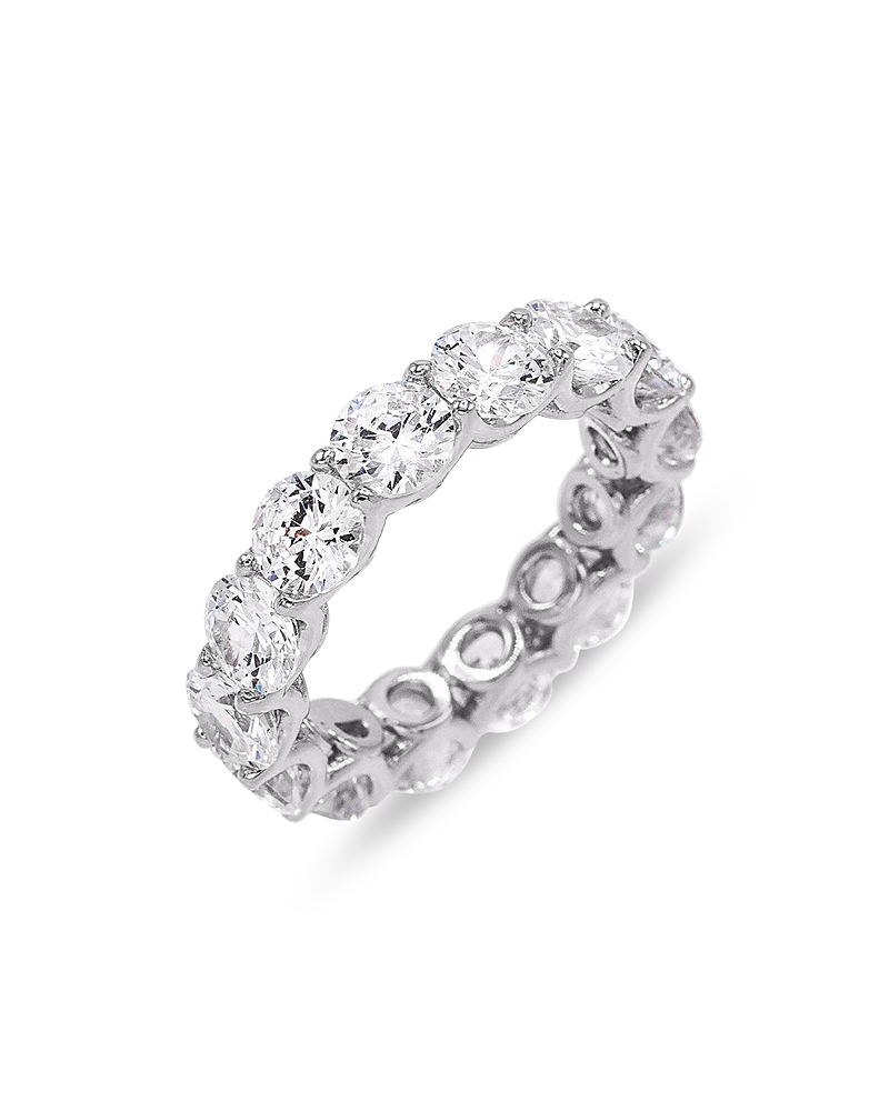 Adinas Jewels Eternity Ring In Silver ModeSens - Main Image