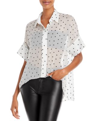 Alice and olivia polka dot top online