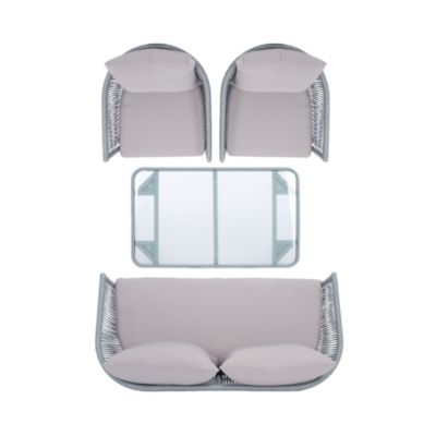 Belmi 4-Piece Outdoor Rope Living Set