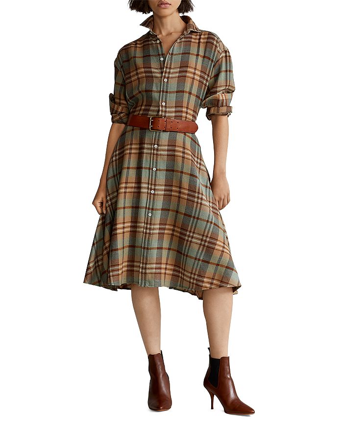 Ralph Lauren Plaid Shirt Dress | Bloomingdale's