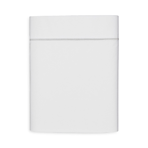 Matouk Bergamo Flat Sheet, Full/queen In White