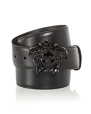 Versace Men's Medusa Buckle Leather Belt