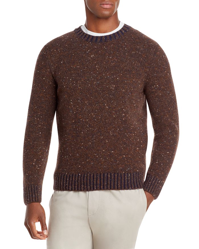 Inis Meain Classic Donegal Wool & Cashmere Crewneck Sweater ...