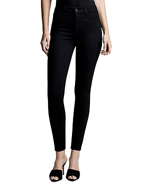 L'Agence Monique Ultra High Rise Skinny Jeans in Jet