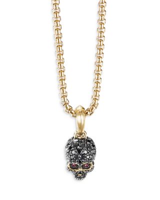 david yurman mens gold necklace with pendant