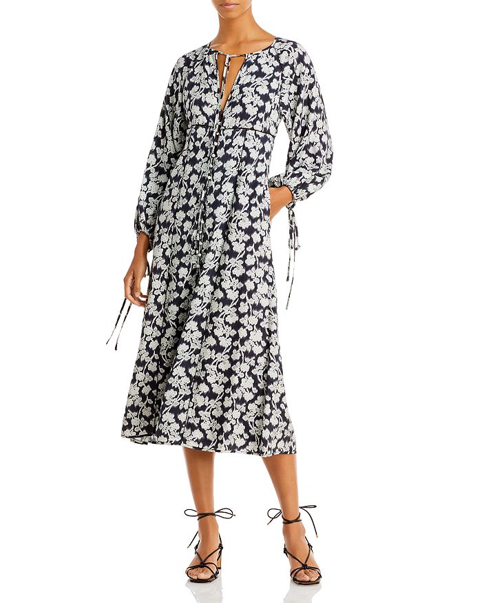 Rebecca Taylor Alicia Printed Midi Dress | Bloomingdale's