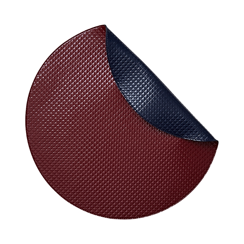 Shop Mode Living Miyake Placemats, Set Of 4 In Navy/red