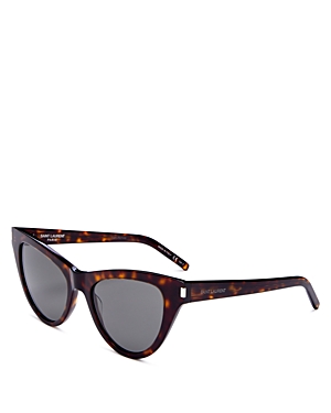 Saint Laurent Slm60 Cat-eye Sunglasses In Havana/black
