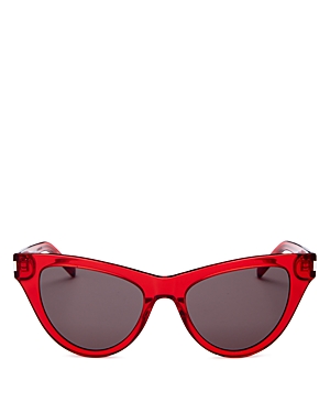 Saint Laurent Women's Cat Eye Sunglasses, 54mm In Red/black
