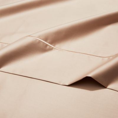 500TC Sateen Wrinkle-Resistant Queen Flat Sheet - Exclusive