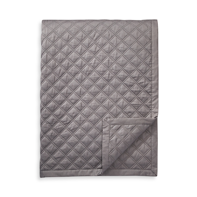 Hudson Park Collection Hudson Park Double Diamond Coverlet, Queen - Exclusive In Charcoal