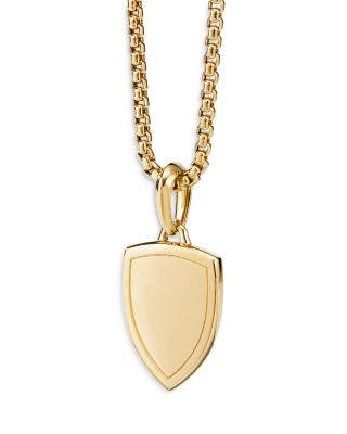 Men's St. Michael Pendant in 18K Yellow Gold