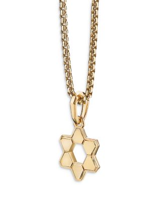 Deco Star of David Pendant, 24mm