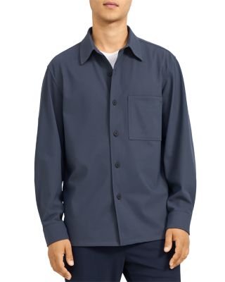 Theory Clyfford Precision Ponte Relaxed Fit Overshirt