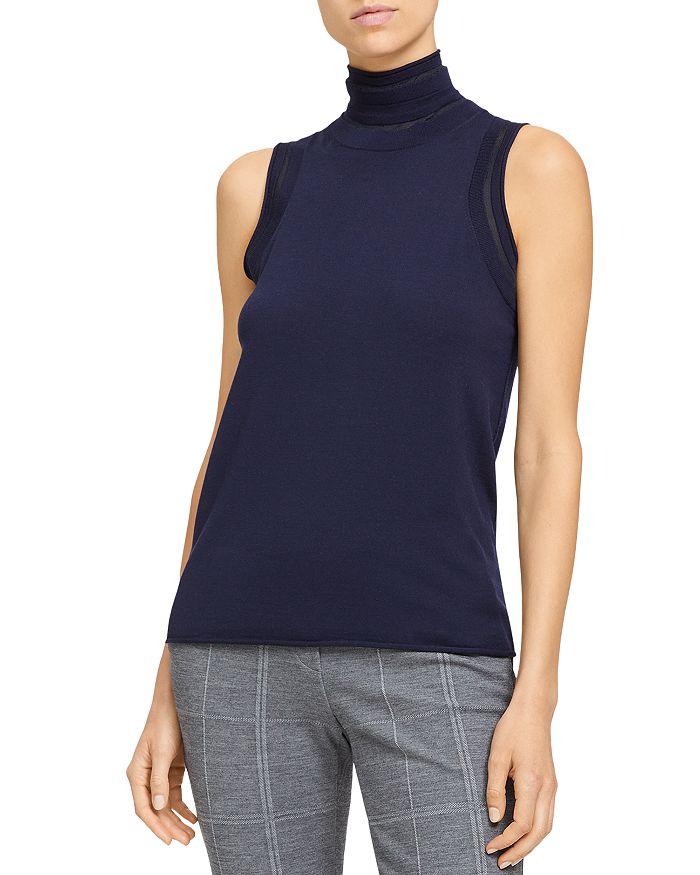 Theory Wool Turtleneck Sweater Tank Bloomingdale s