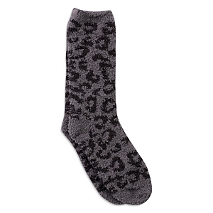 Shop Barefoot Dreams Women's Cozychic Barefoot In The Wild Socks In Graphite/carbon