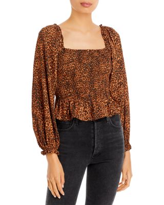 wayf leopard dress