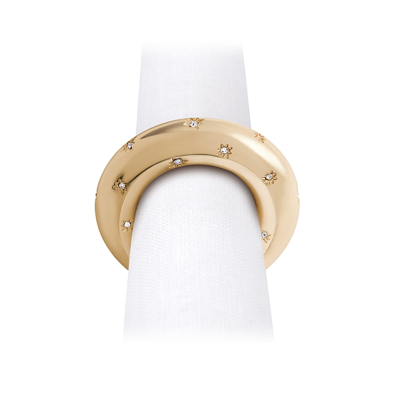 L'objet Stars 4-piece Napkin Ring Set In Gold